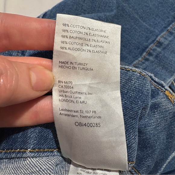 Anthropologie Pilcro Skipper Blue Wide Leg Jeans 31/10 - Picture 14 of 15